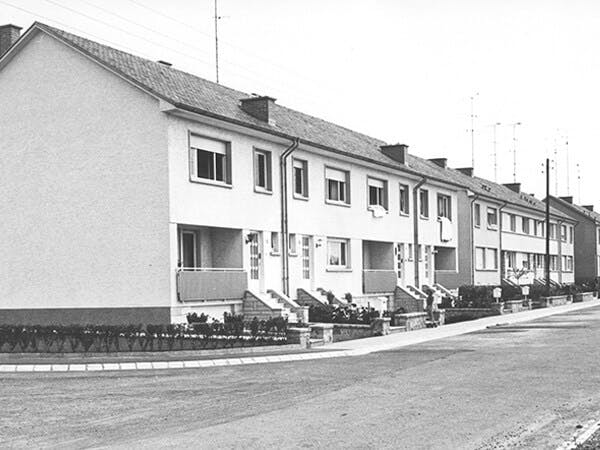 Domaine de Gasperich, démarré en 1973. Le lotissement comprend 131 maisons.